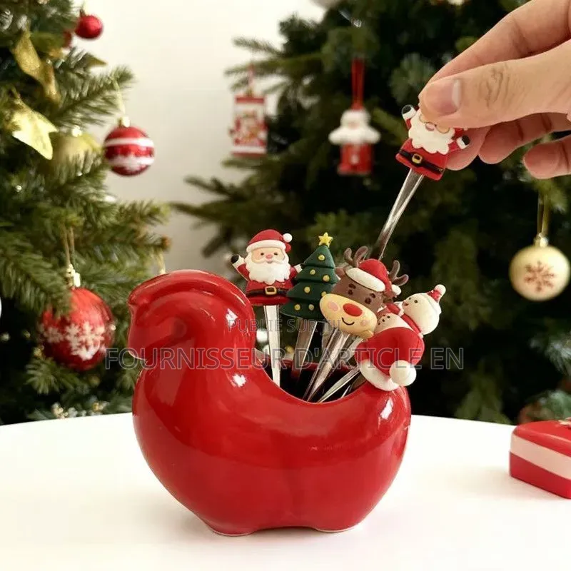 Ensemble De Fourchette De Fruits