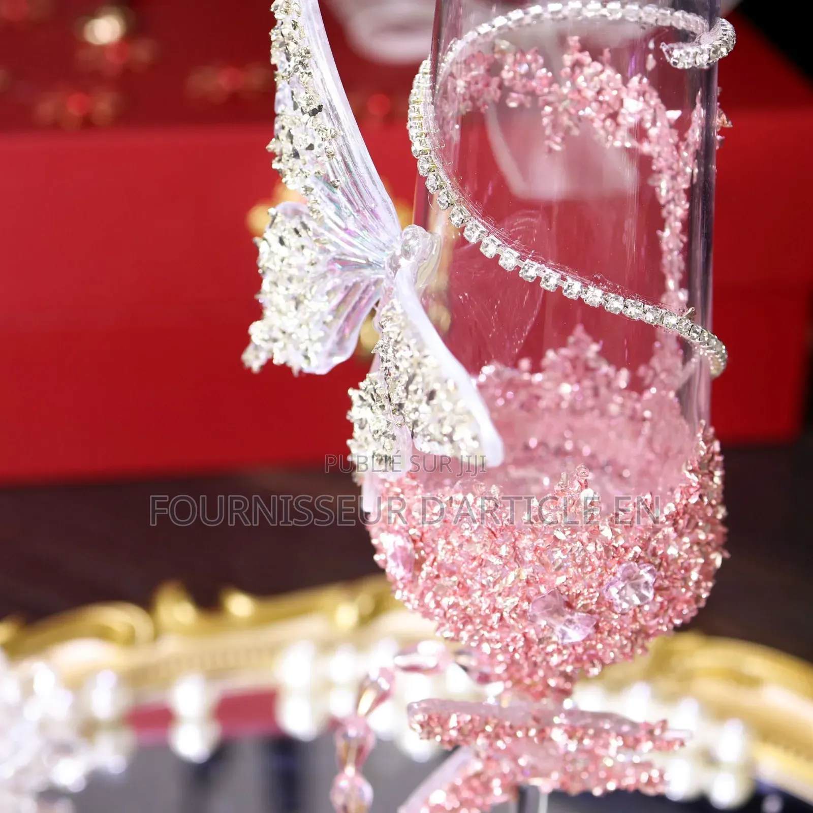 Kit Cadeau De Mariage Pour Verres À Champagne Papillon