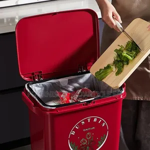 Poubelle De Cuisine À Double Compartiment Avec Couvercle