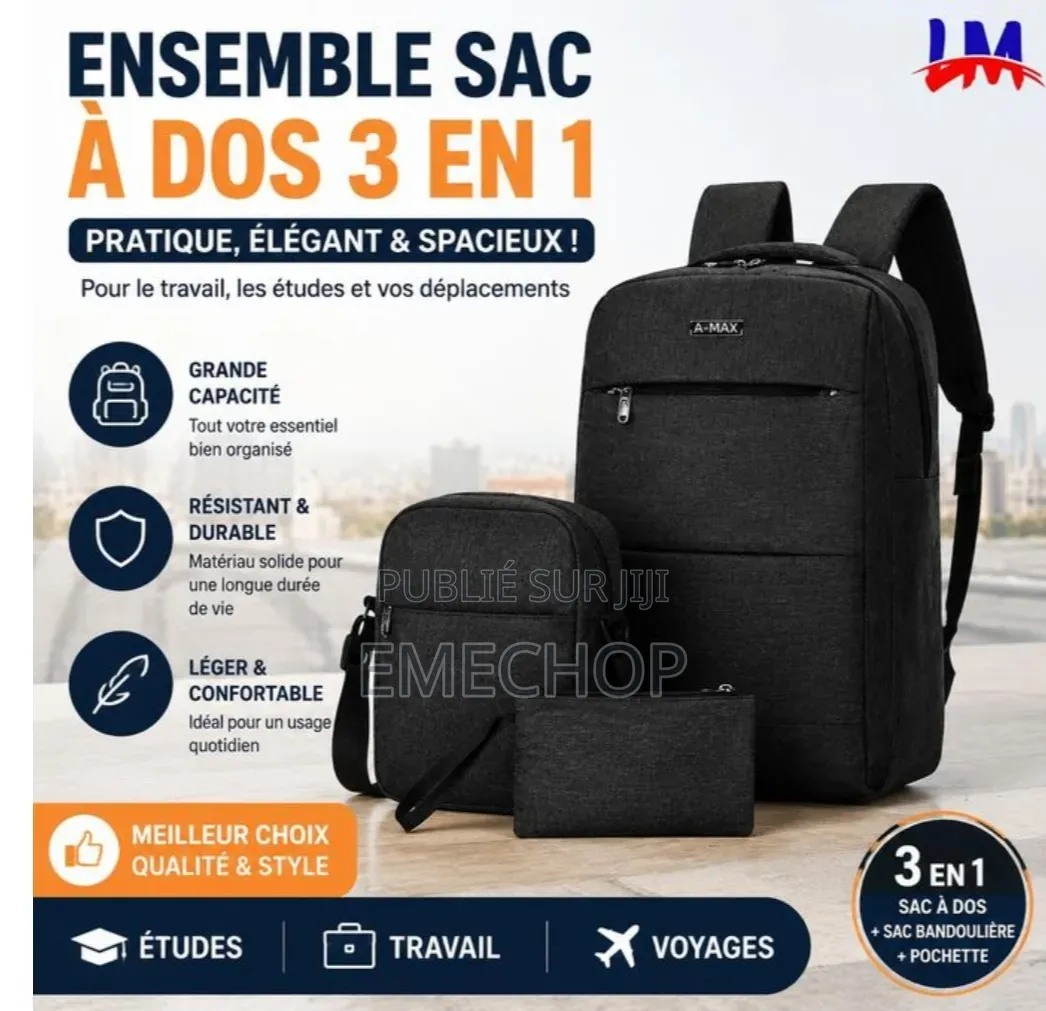 Sac À Dos 3 en 1 Très Efficace Lors Des Voyages