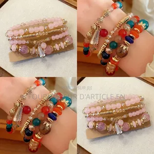 Bracelet Bohème en Cristal Orné De Papillons