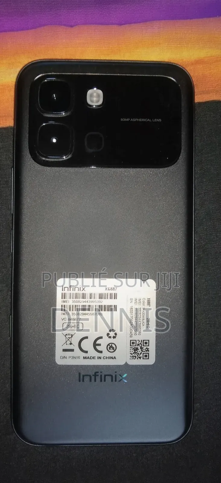 Infinix Note Edge 256 GB Noir