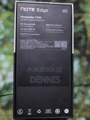 Infinix Note Edge 256 GB Noir
