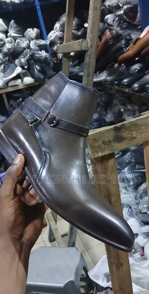 Boots Matière Cuir Veritable Authentique Original Authentique