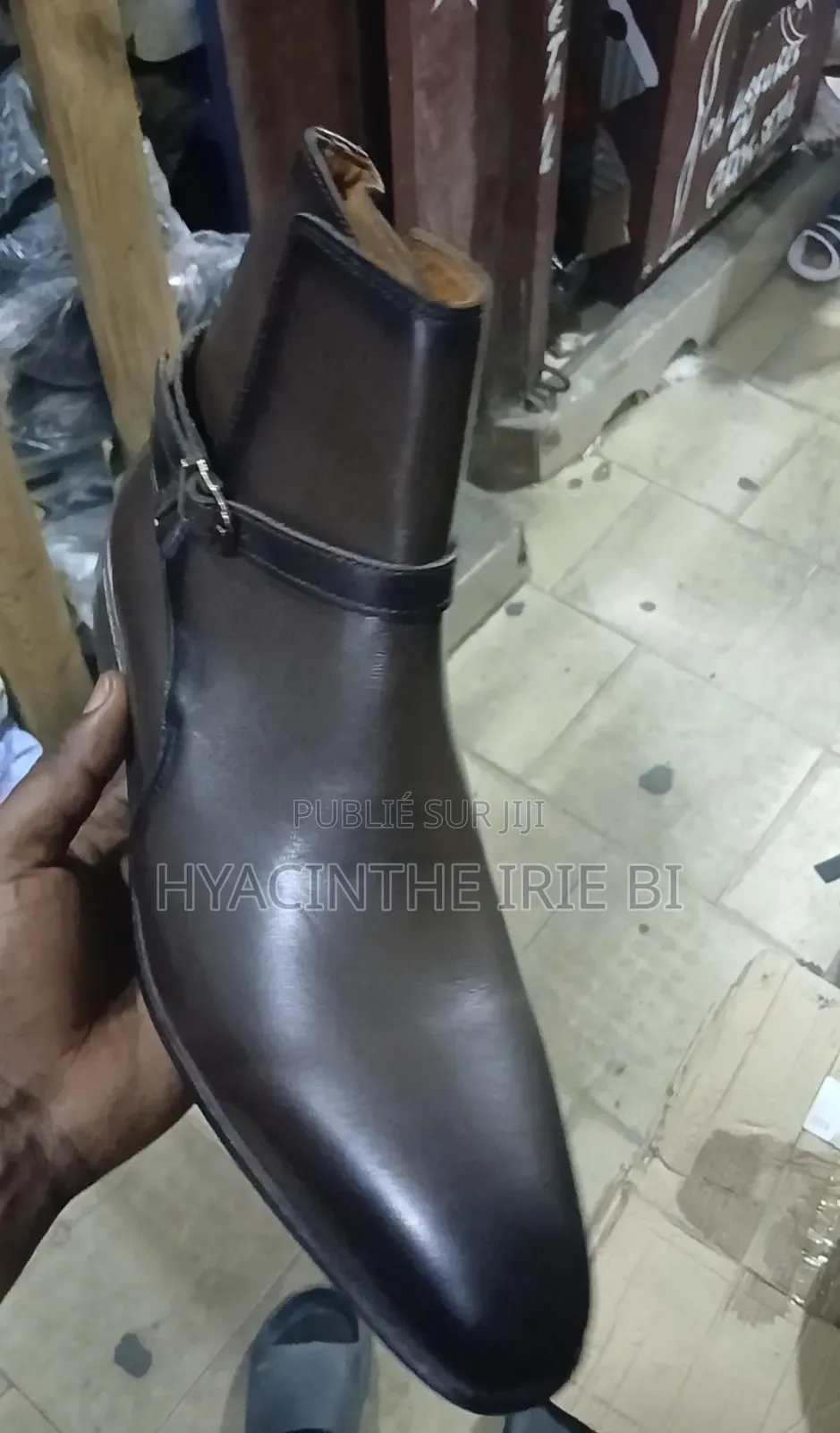 Boots Matière Cuir Veritable Authentique Original Authentique