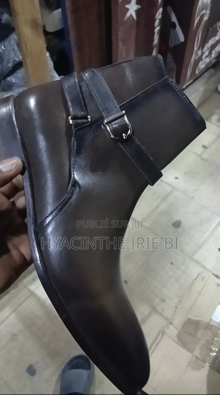 Boots Matière Cuir Veritable Authentique Original Authentique