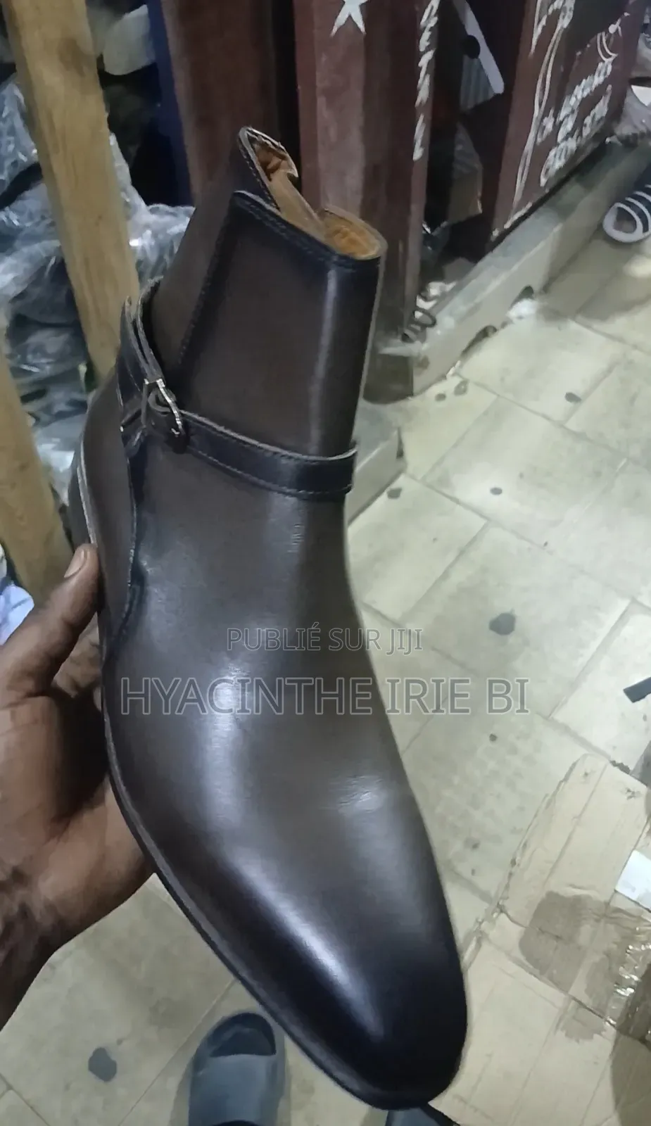 Boots Matière Cuir Veritable Authentique Original Authentique