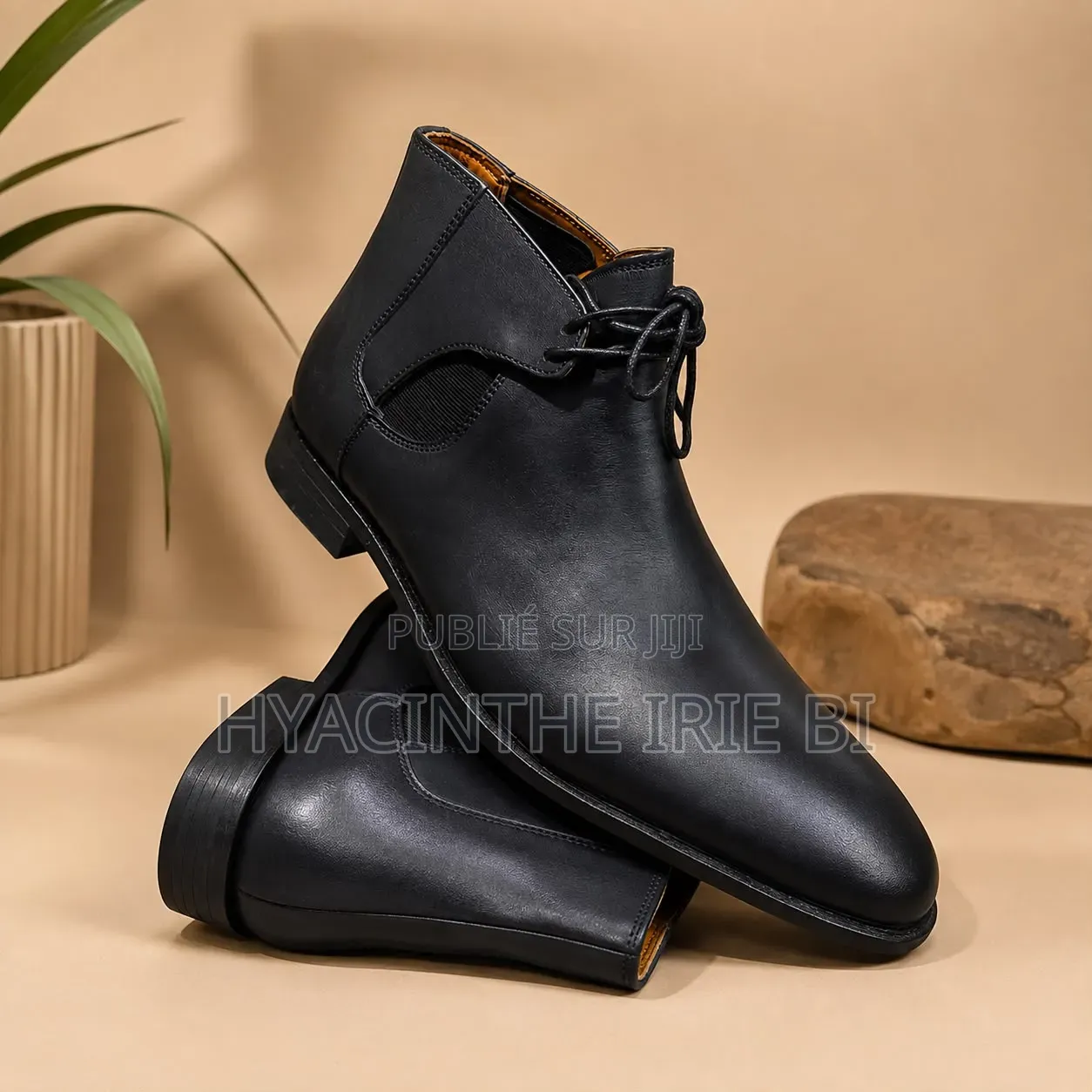 Boots Matière Cuir Veritable Authentique Original Authentique