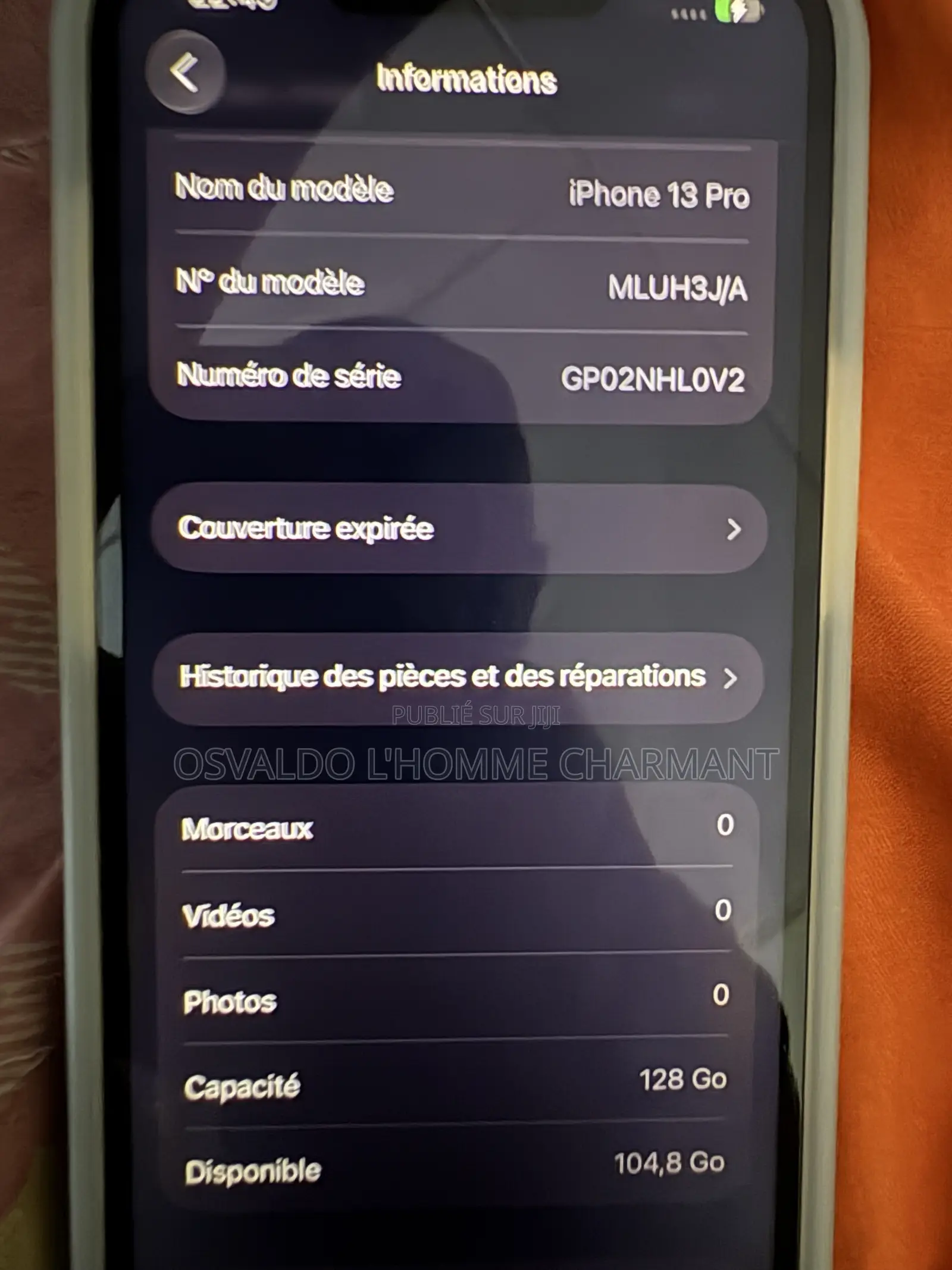 Apple iPhone 13 Pro 128 GB Doré