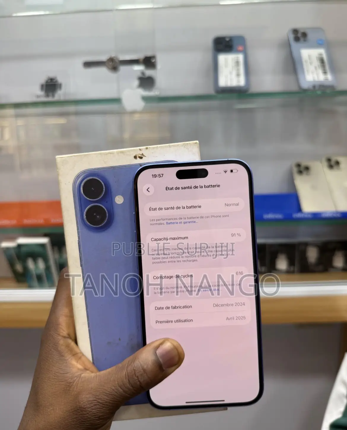Apple iPhone 16 128 GB Bleu