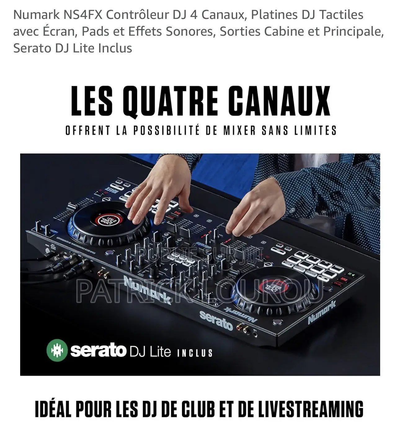 Numark NS4FX Contrôleur Dj 4 Canaux