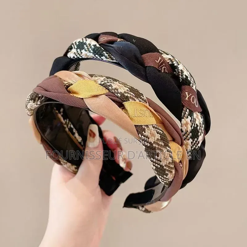 Bandeau Rétro Tressé Pour Femme.