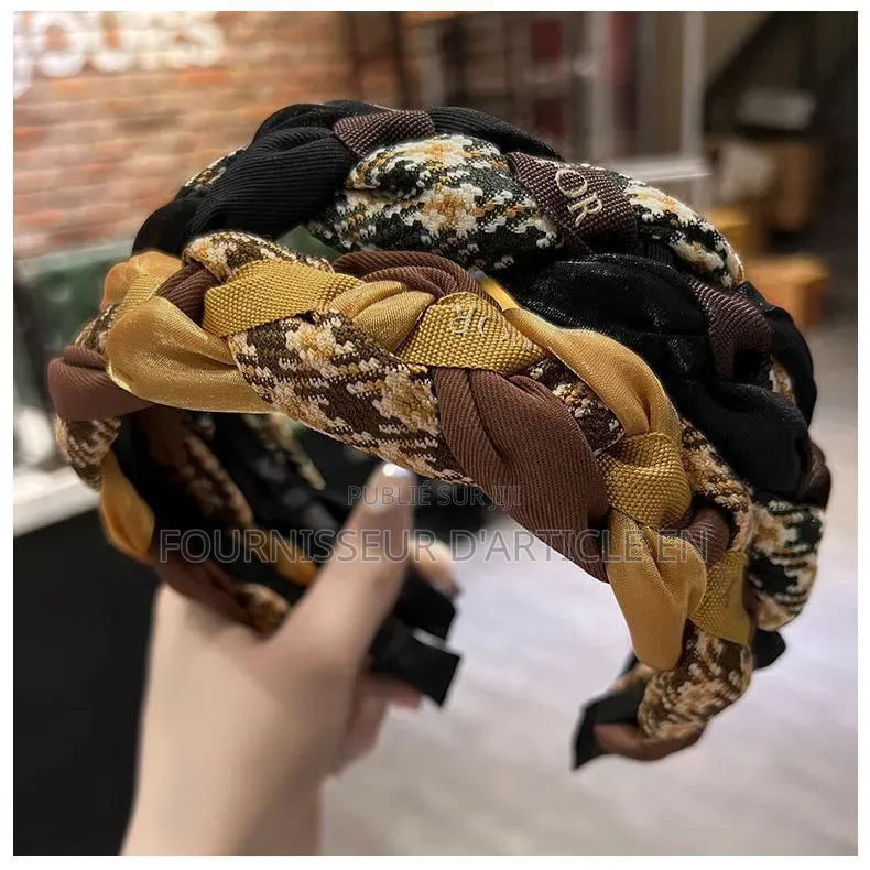 Bandeau Rétro Tressé Pour Femme.