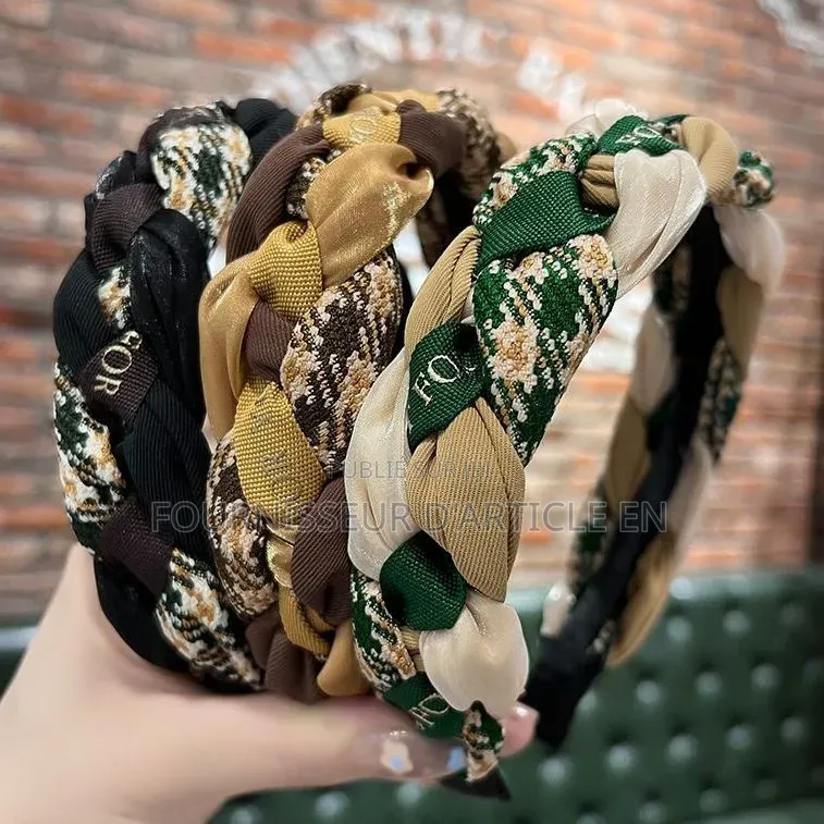 Bandeau Rétro Tressé Pour Femme.