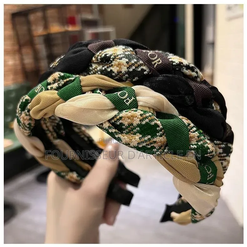 Bandeau Rétro Tressé Pour Femme.