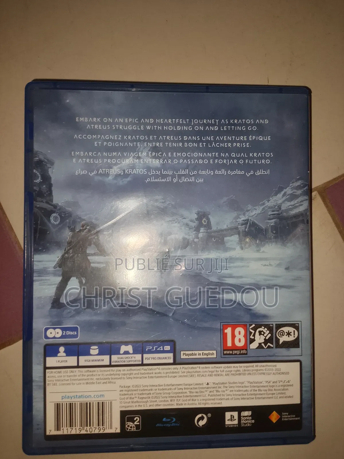 God of Wor Ragnarok Ps4