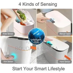 Poubelle Intelligente Rechargeable 16L Pour Chambre Salle De Bain.