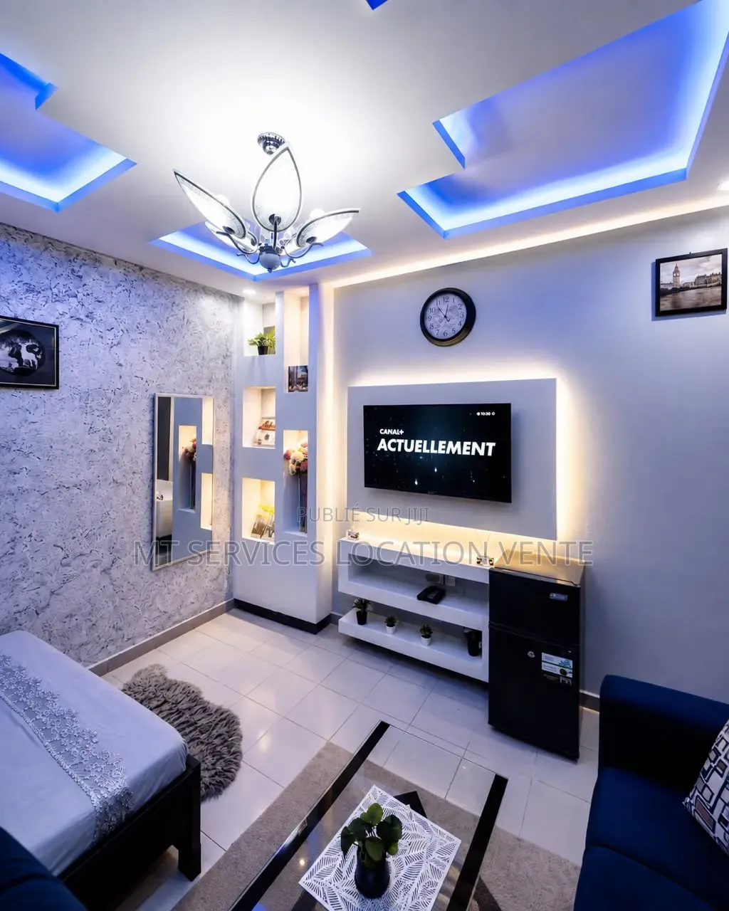 Meublé 1chbre Appartement dans Mt Services Location, Cocody à Louer