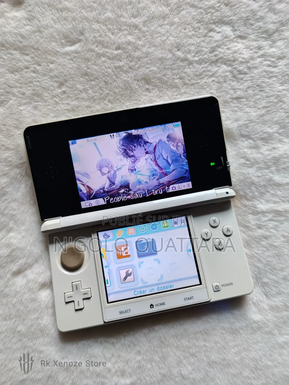 Nintendo 3ds Blanc Cracker + Jeux