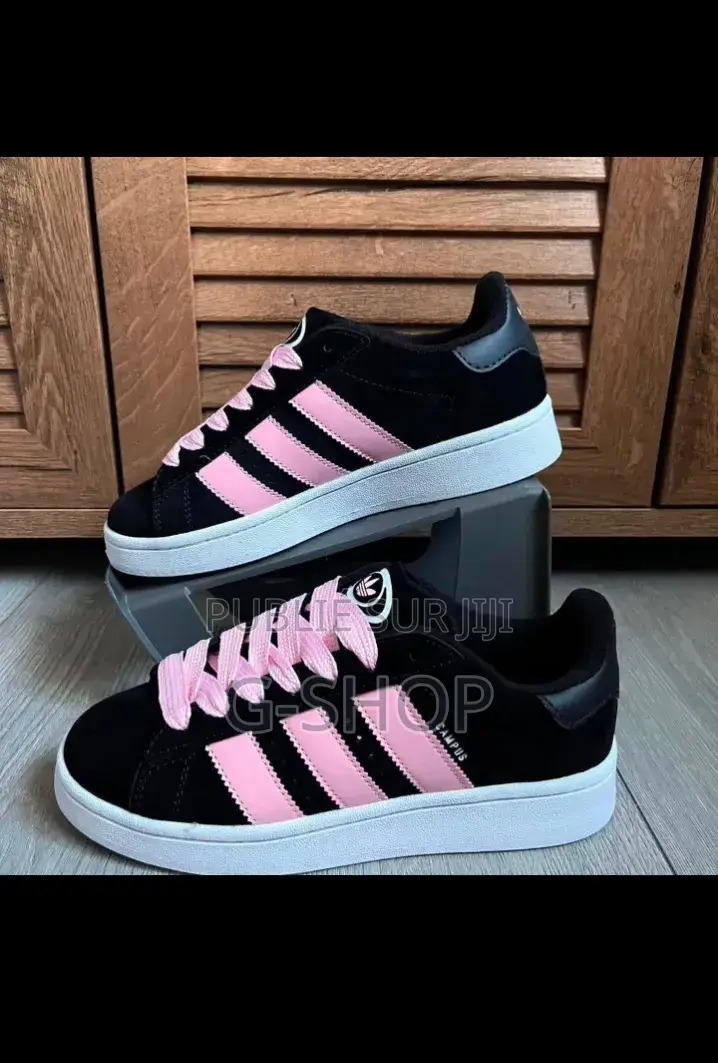 Sneakers Campus Rose-Noir