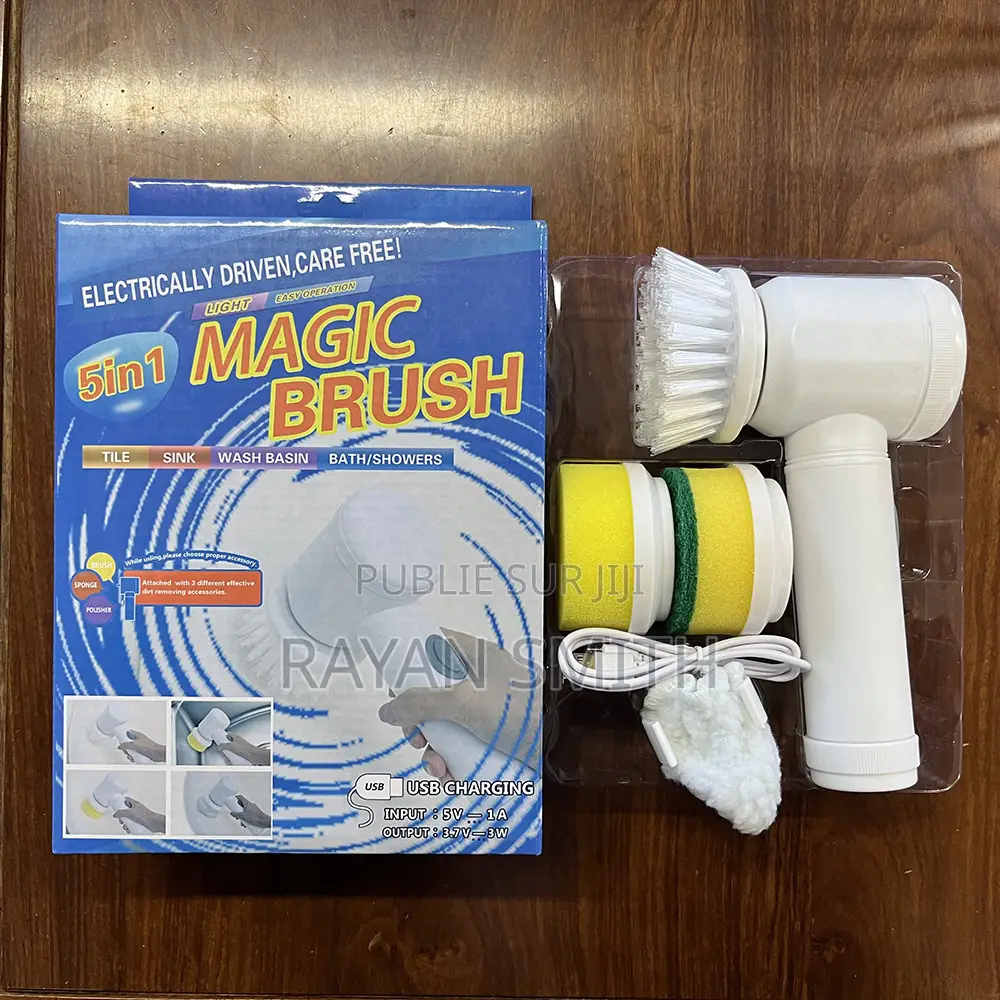 Brosse Électrique Rotative Avec 5 Têtes
