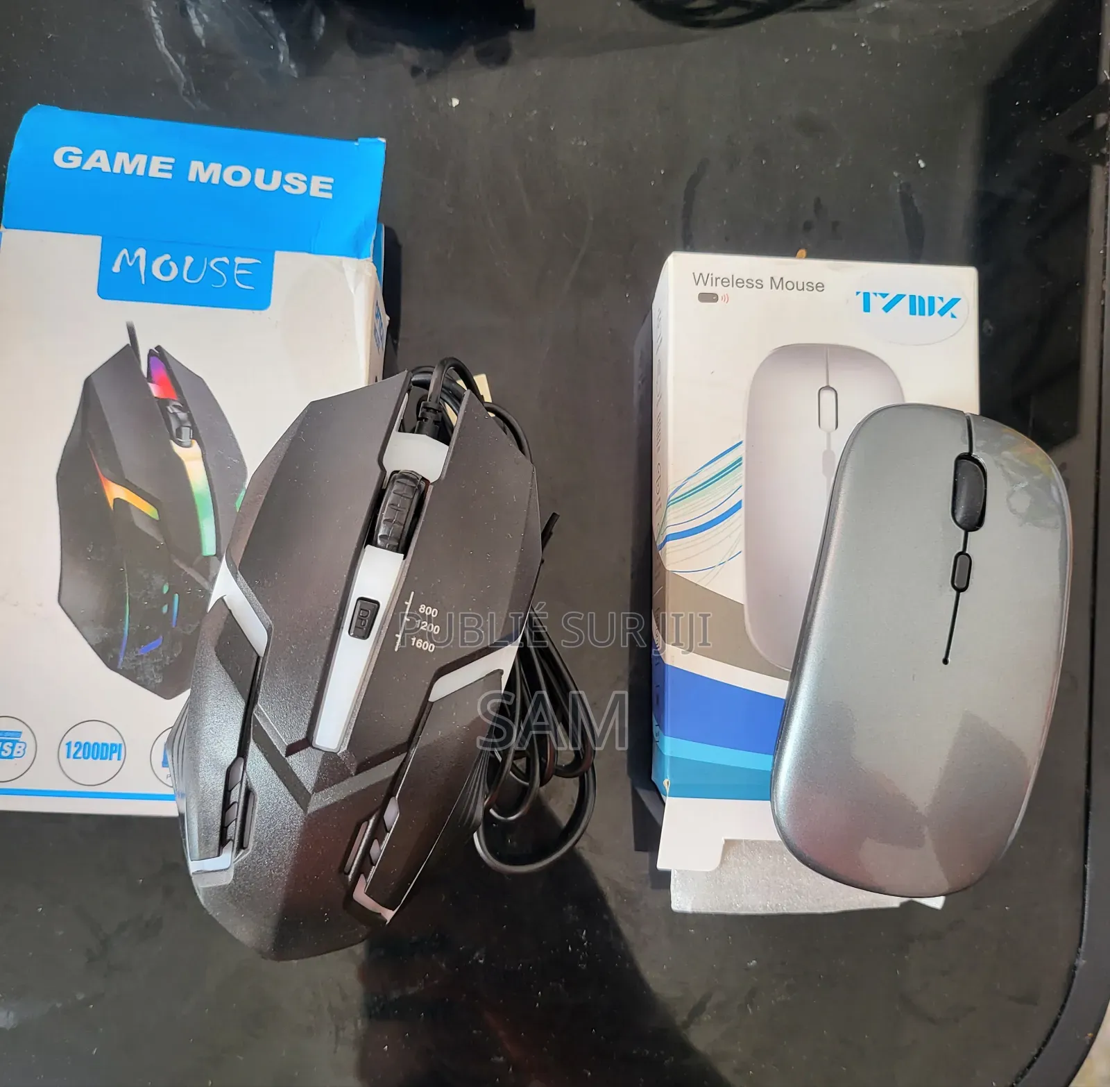 Lot De 2 Souris Sans Fil Et Filaire