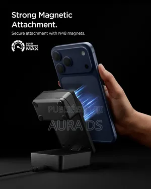 Spigen Essential EF323MQ – Station De Charge 3-en-1 Qi2.2 25W