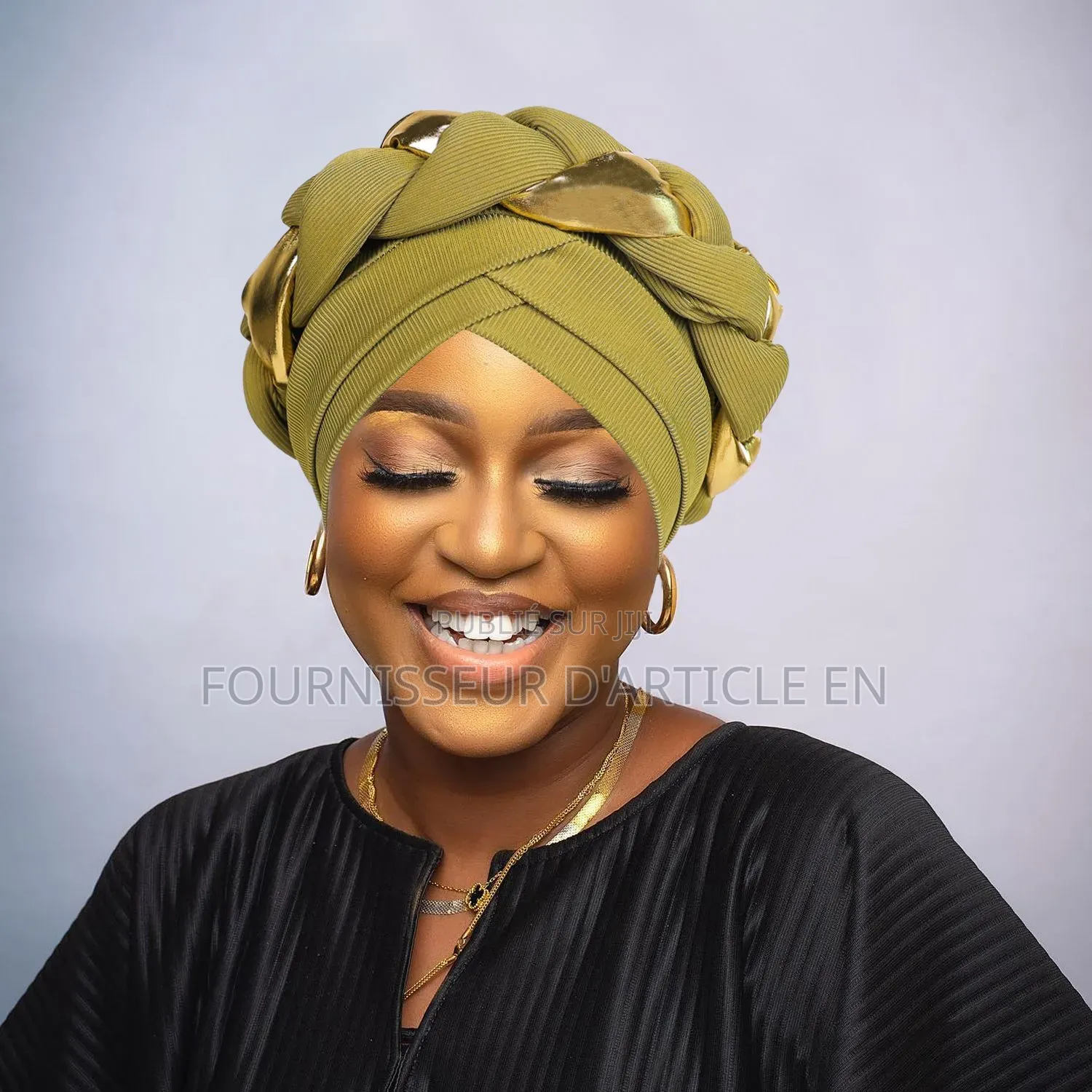 Nouveau Bonnet-Foulard Tressé
