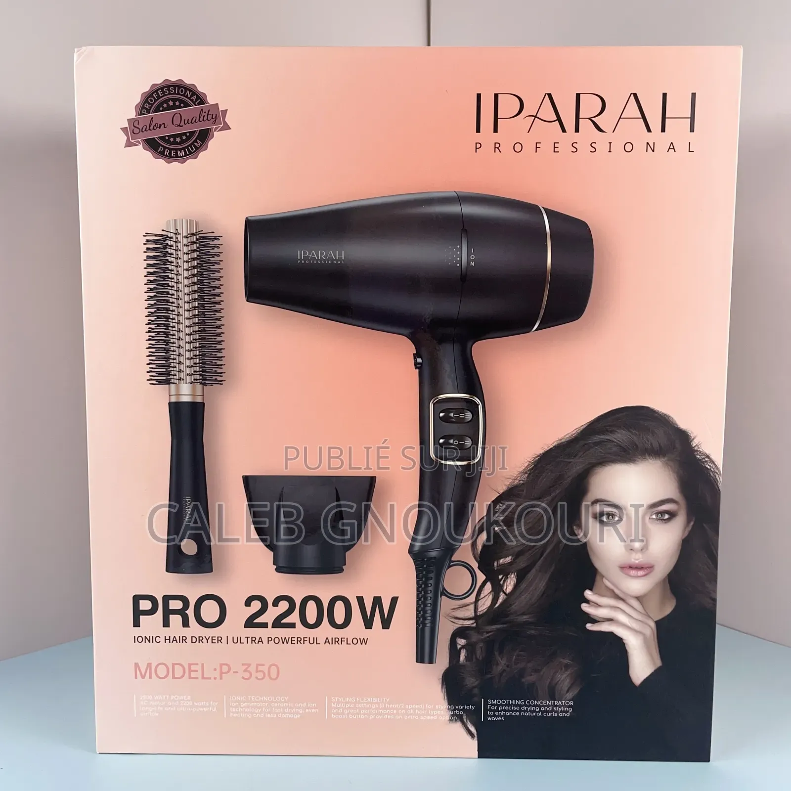 Sèche-Cheveux Professionnel Iparah Pro 2200w (Modèle P-350)