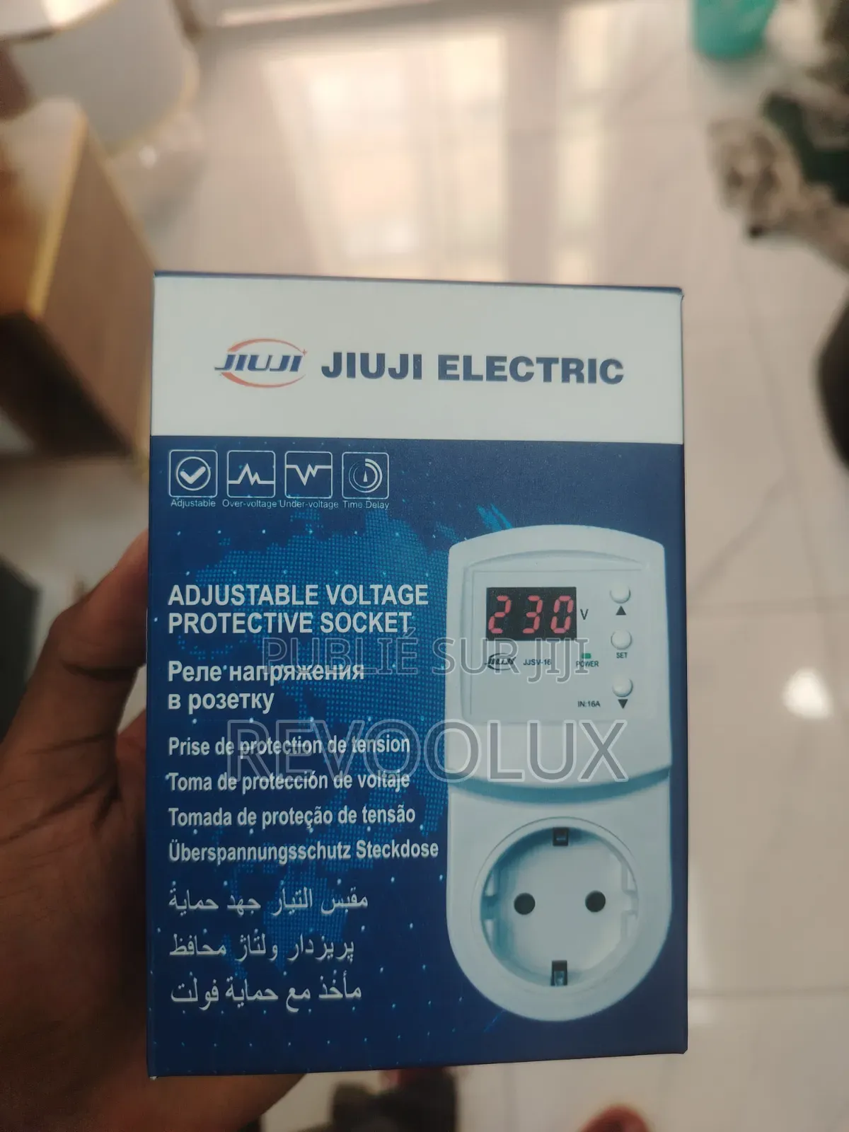 ⚡ Protecteur De Tension Jjsva-16 – Affichage Numérique 16a - 230v🔥