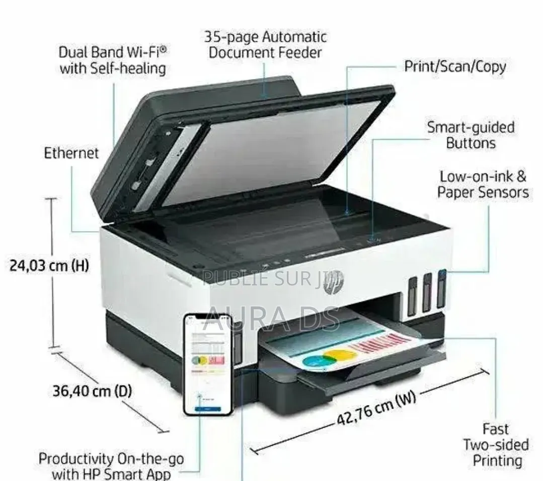 HP Smart Tank 750 – Imprimante Multifonction Sans Fil