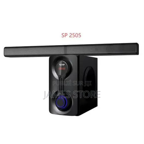 ALiTOP Woofer SP-2505 Home Cinéma - Chaîne HI-FI - Noir