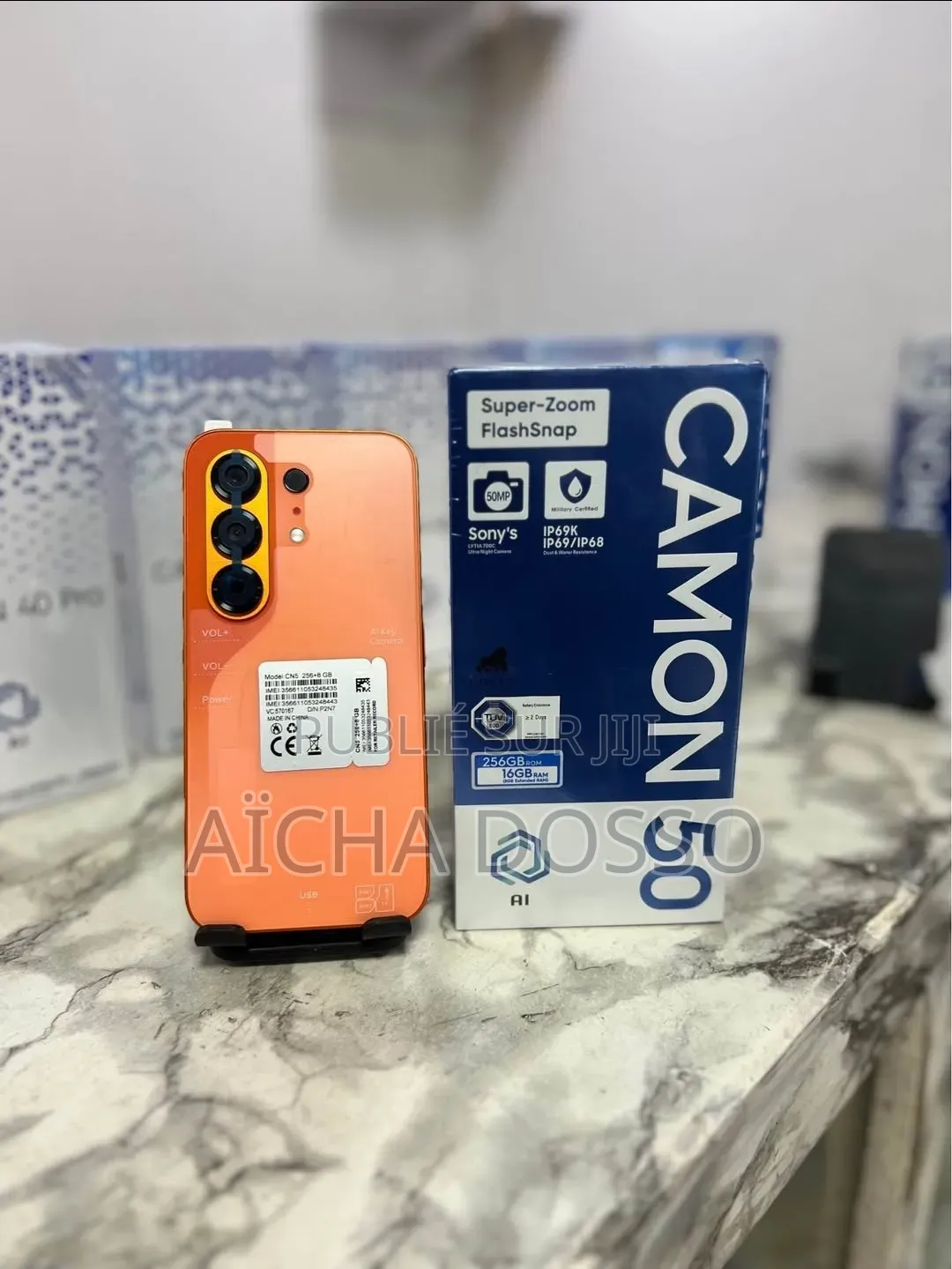Nouveau Tecno Camon 50 Pro 256 GB Orange