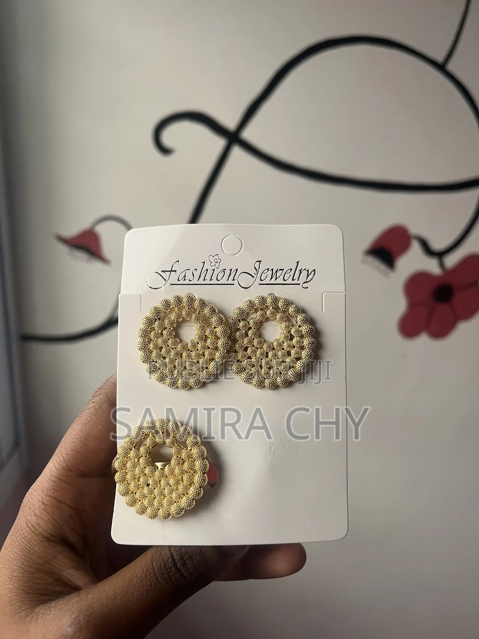 Boucles D’oreilles Avec Bagues