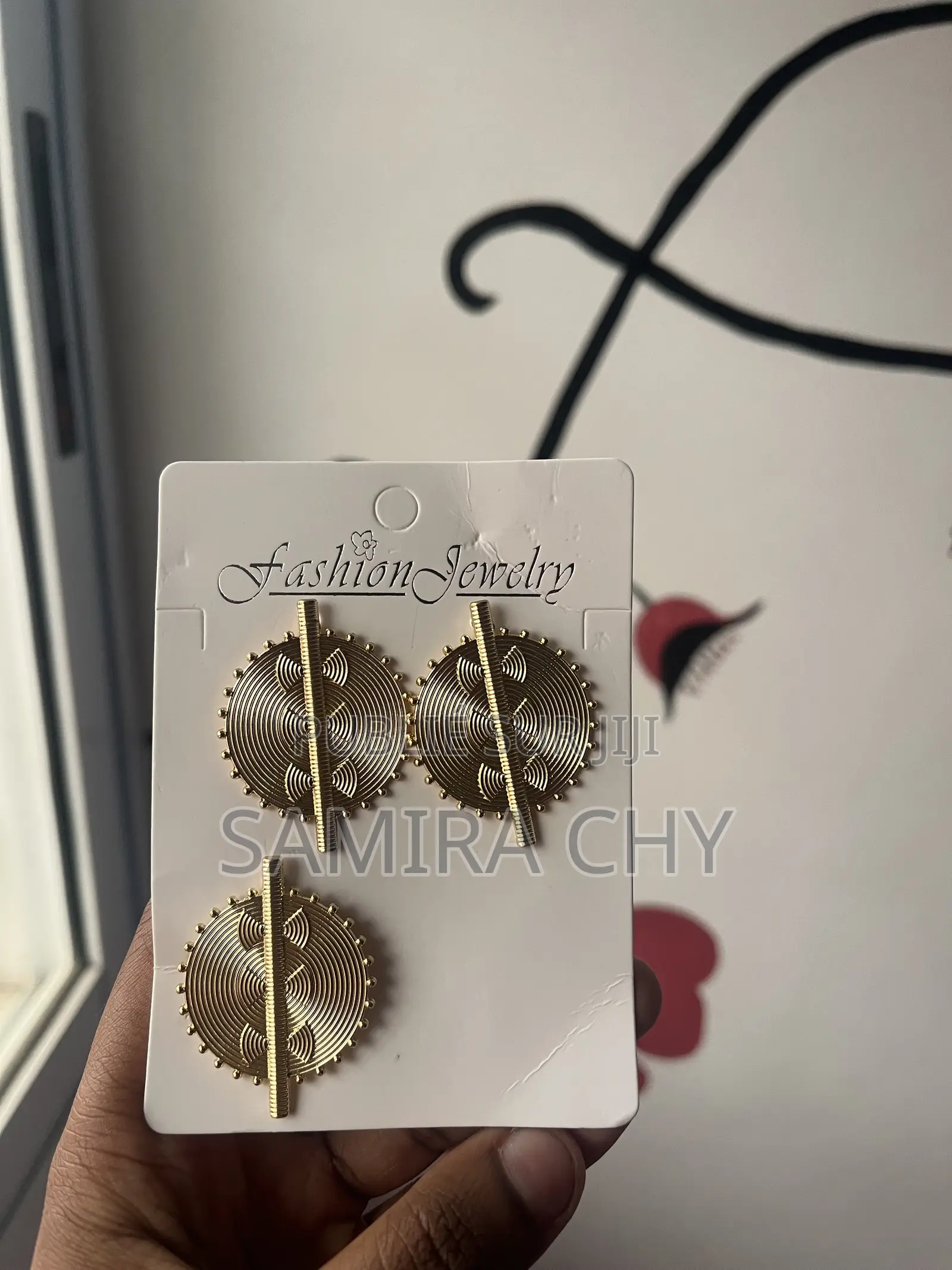 Boucles D’oreilles Avec Bagues