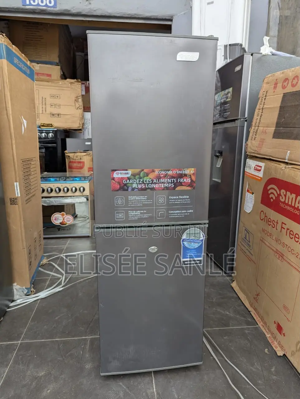 Réfrigérateur 2 Battants - 3 Tiroirs en Bas - 133L - SMART