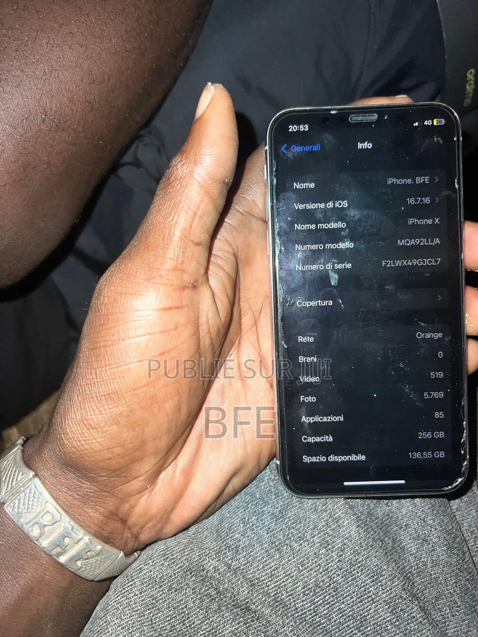 Nouveau Apple iPhone X 256 GB Blanc