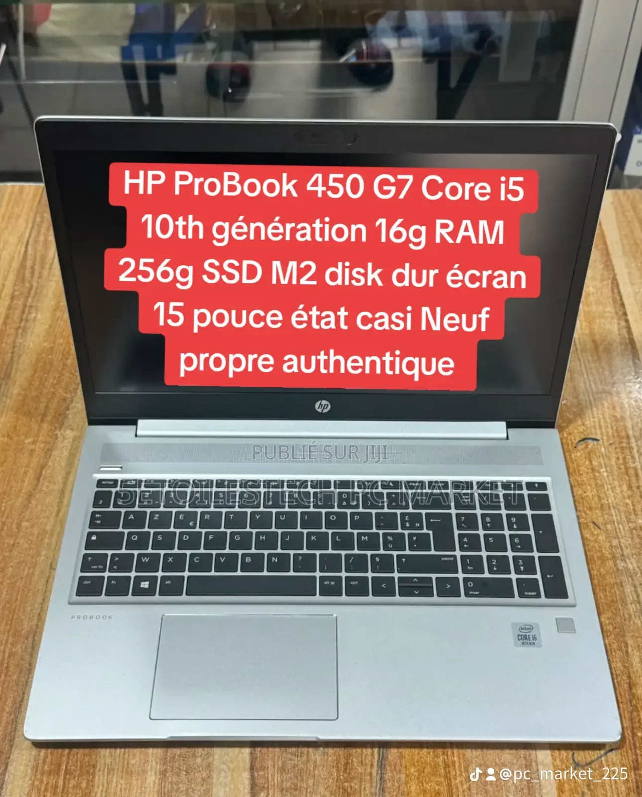 Nouveau HP ProBook 450 G7 8GB Intel Core i5 SSD 512GB