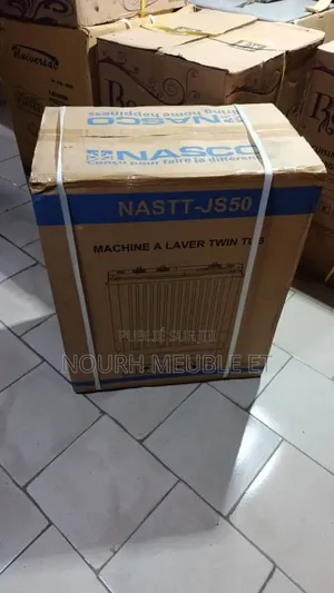 Machine À Laver Semi-Automatique NASCO 5KG – Neuve