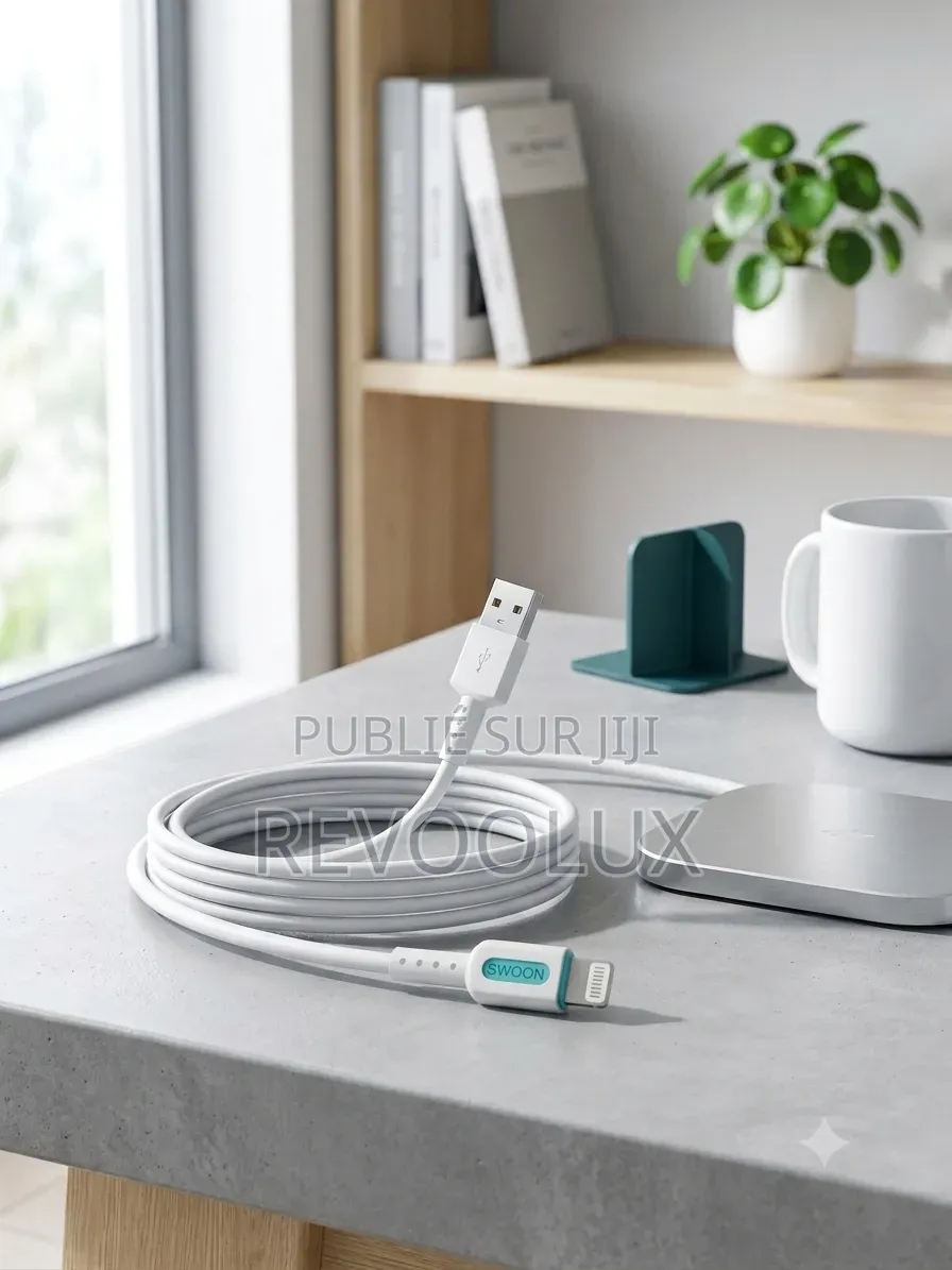 ⚡ Câble USB iPhone Bwoo Bo-X235l – Chargez en Toute Simplicité ! ⚡