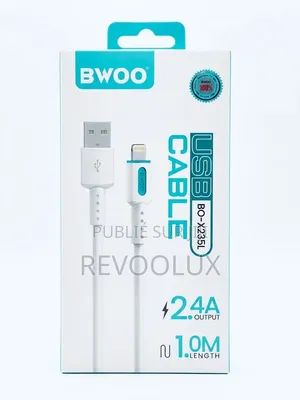 ⚡ Câble USB iPhone Bwoo Bo-X235l – Chargez en Toute Simplicité ! ⚡