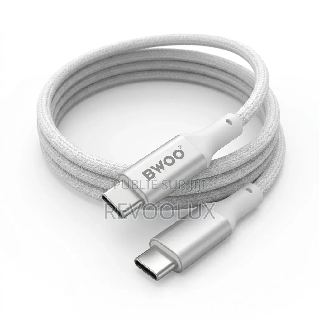 ⚡ Câble USB-C Vers USB-C Bwoo X192 – Charge & Connexion Fiable ⚡