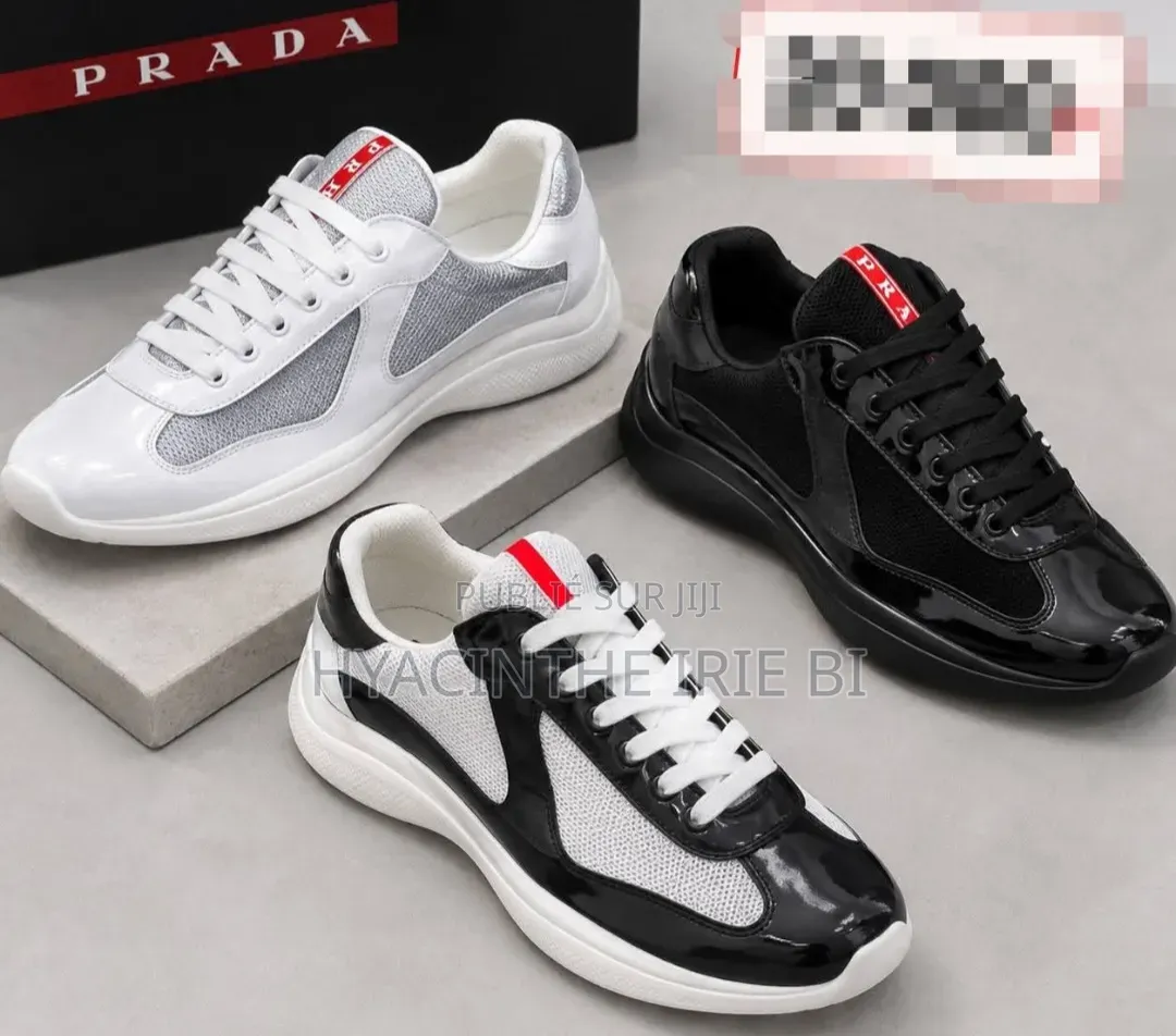 💦❤ Prada Original Semelle Authentique Original Chaussure
