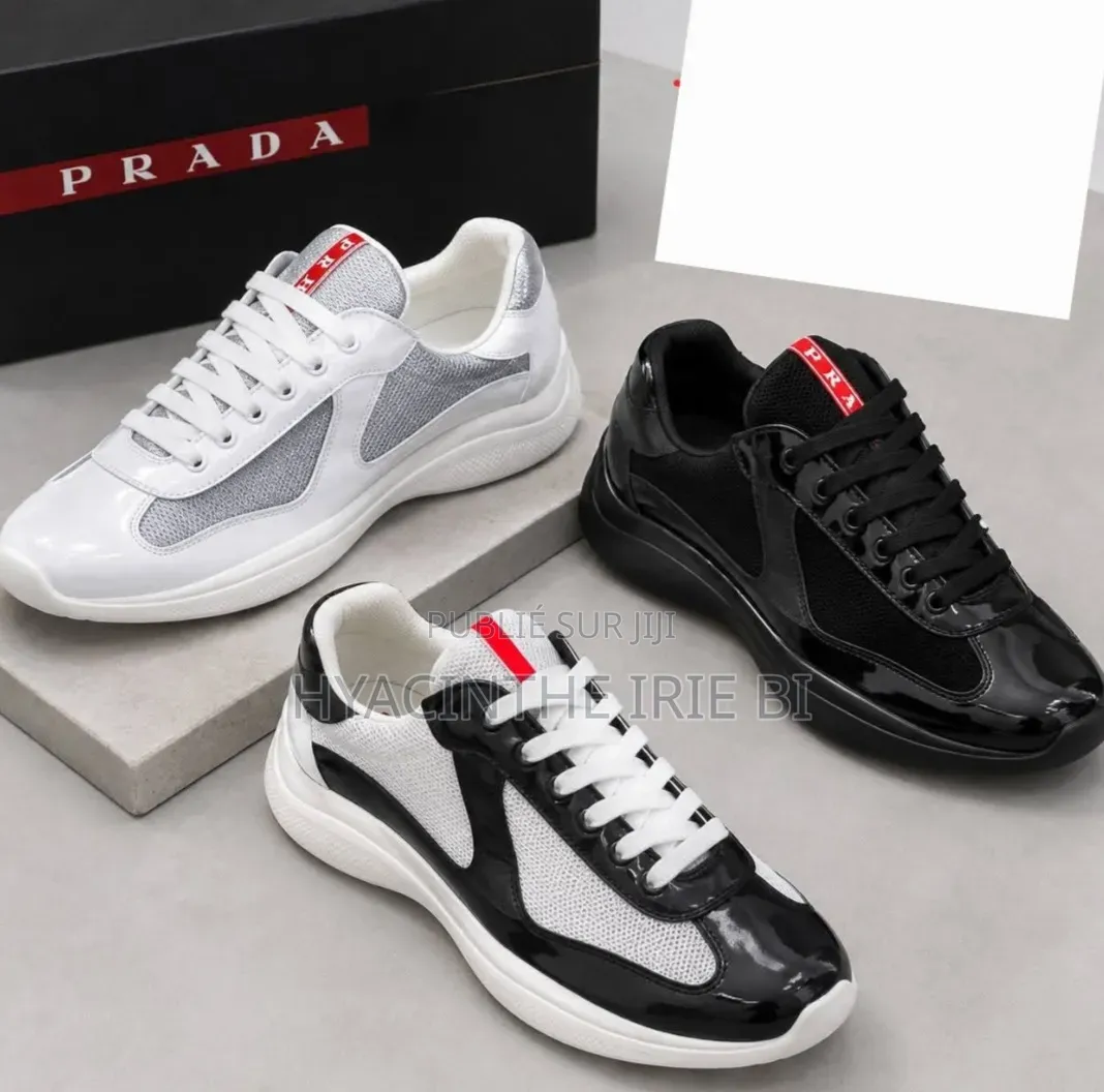 💦❤ Prada Original Semelle Authentique Original Chaussure