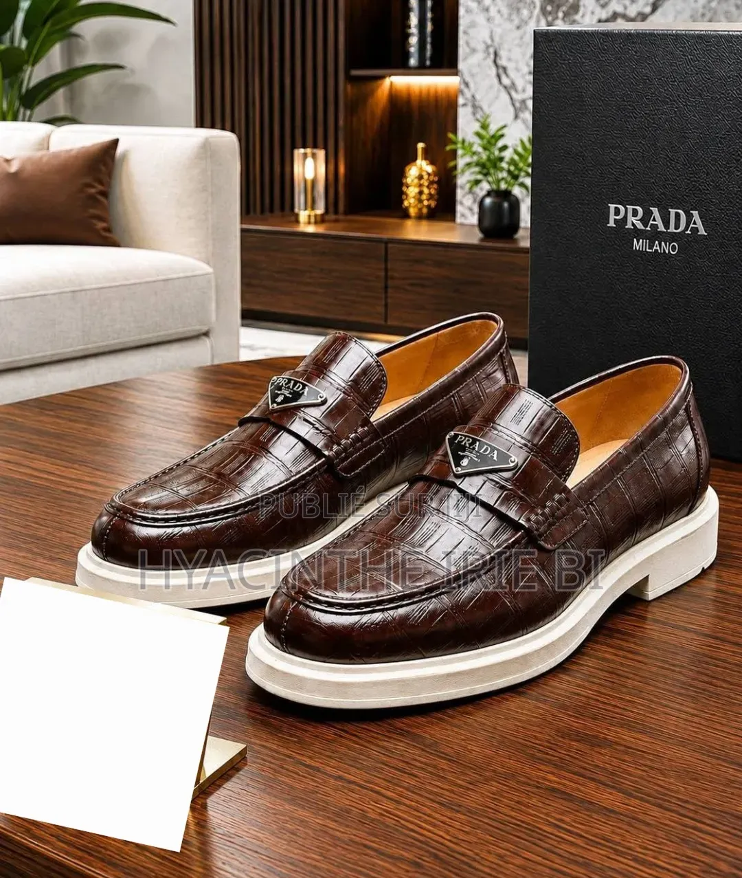 Prada Mocassin Authentique Original Qualite Irréprochable