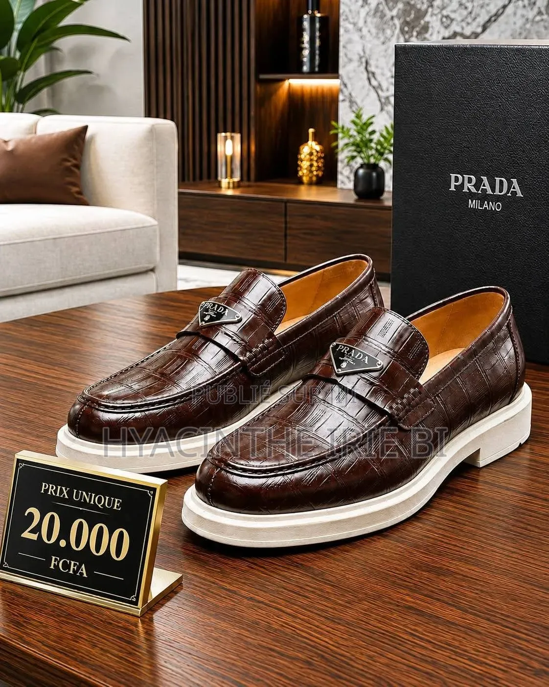 Prada Mocassin Authentique Original Qualite Irréprochable