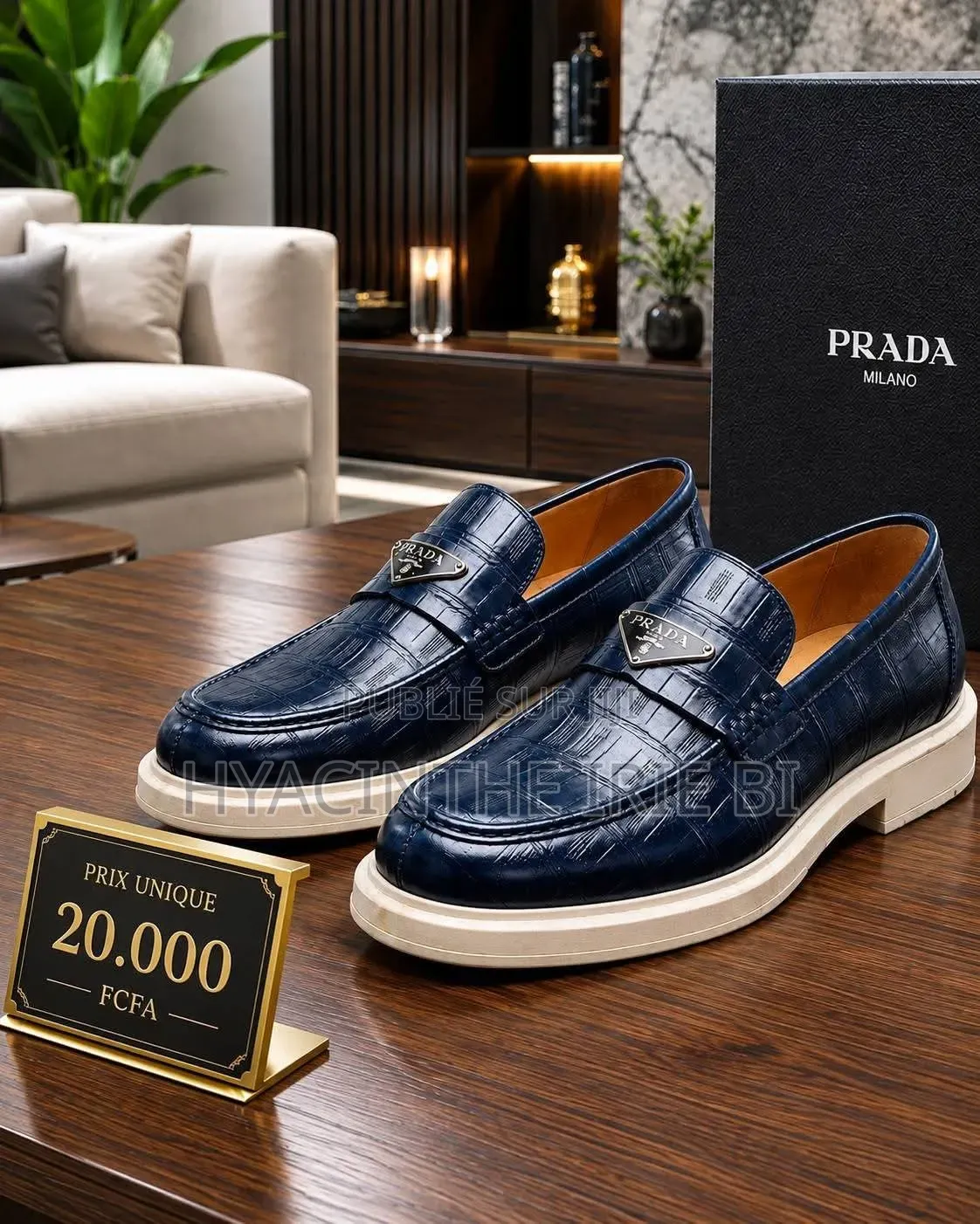 Prada Mocassin Authentique Original Qualite Irréprochable