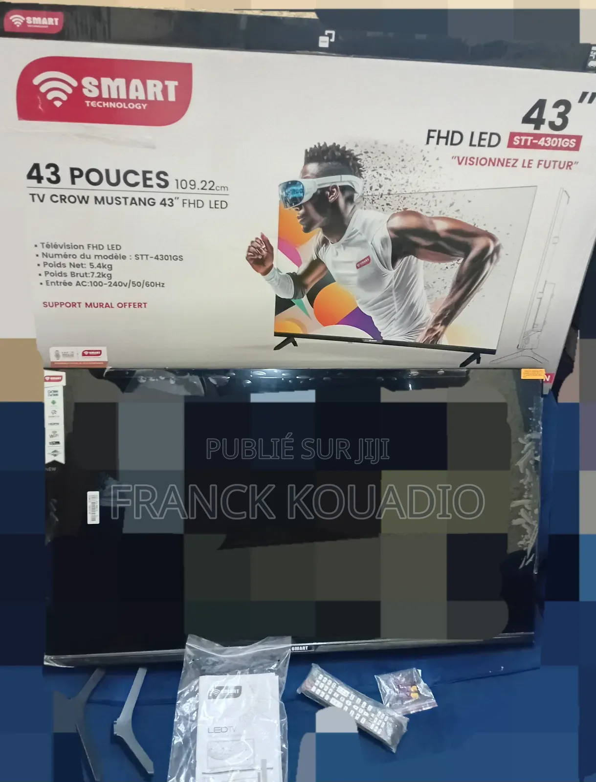 Télévision  Smart Androïd 43 Pouces