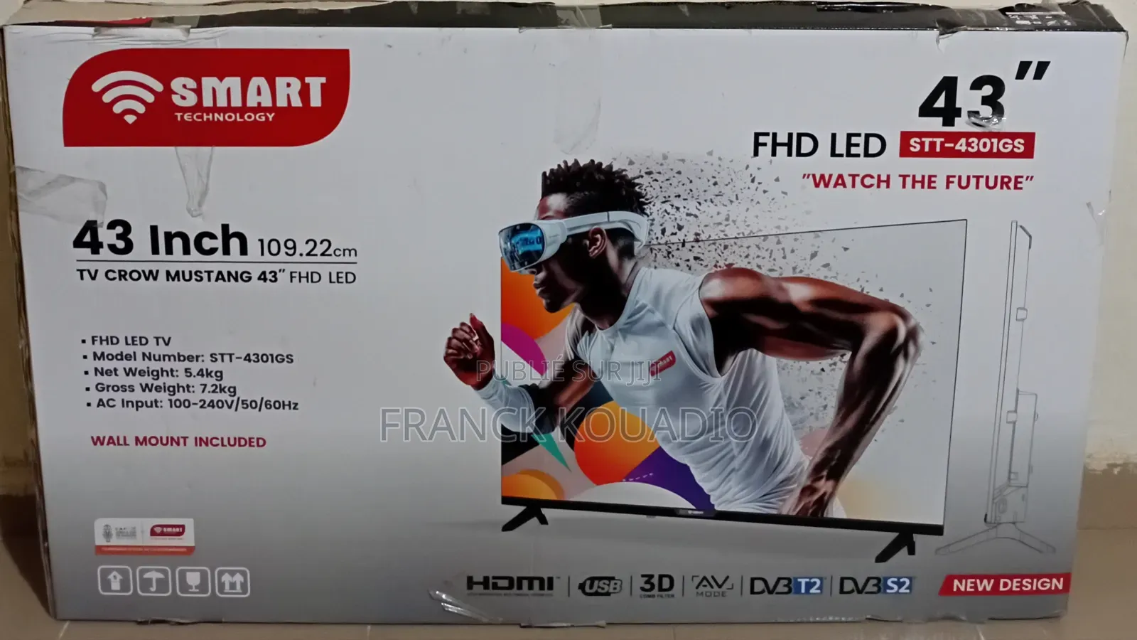 Télévision  Smart Androïd 43 Pouces