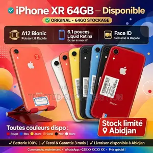 Nouveau Apple iPhone XR 64 GB Rouge